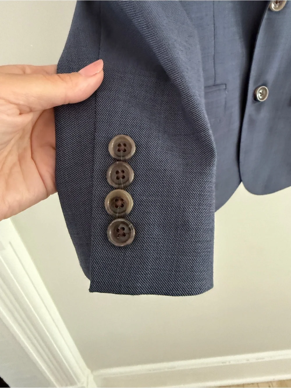 Crewcuts Ludlow Boys Navy Blue Two-Button Suit Jacket & Pants
